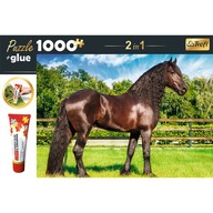 Puzzle 1000 ks - Frízsky kôň + lepidlo 10643 Puzzle 1000 ks - Frízsky kôň + lepidlo 10643