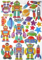 Samolepky na nalepenie na stenu - robot chlapec Samolepky na nalepenie na stenu - robot chlapec