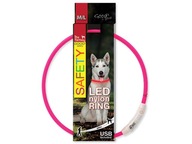 DOG FANTASY LED obojok, čelenka, 65 cm, ružová DOG FANTASY LED obojok, čelenka, 65 cm, ružová
