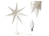 Stolná lampa IKEA STRALA + biela hviezdicová žiarovka