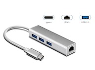 USB typu C 3.0 Thunderbolt 3 Ethernet Gigabit RJ45