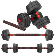 Činky 2x10kg, bitúmenové, nastaviteľné S KONEKTOROM, sada 20kg, BARbell Barbells Činky 2x10kg, bitúmenové, nastaviteľné S KONEKTOROM, sada 20kg, BARbell Barbells