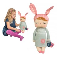 Mäkká bábika s ušami, plyšová hračka pre dievčatá a deti