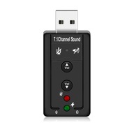 HUDOBNÁ ZVUKOVÁ KARTA USB 7.1 do mini jacku HUDOBNÁ ZVUKOVÁ KARTA USB 7.1 do mini jacku