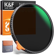 KF Sivý filter 62mm NASTAVITEĽNÝ ND2-ND400 fader PRO