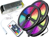 SET 15M 450LED rádiové diaľkové ovládanie 5050 RGB pásik SET 15M 450LED rádiové diaľkové ovládanie 5050 RGB pásik