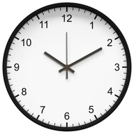 Biele nástenné hodiny, tiché, čitateľné, klasické, 25 cm Biele nástenné hodiny, tiché, čitateľné, klasické, 25 cm