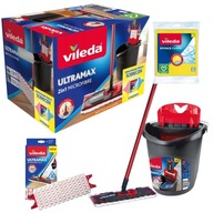 VILEDA ULTRAMAX Box plochý mop set + náhradná vložka + PUCEKA