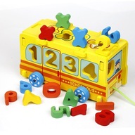 Zoraďovač autobusov s puzzle číslami