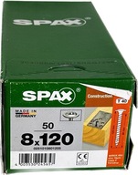 Skrutky do krovu 8x 120 SPAX doska 50 ks