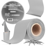 Páska na plot 19 cm 35 m Krycie svorky na ploty Panel sivá Páska na plot 19 cm 35 m Krycie svorky na ploty Panel sivá