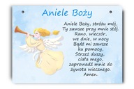 Modrá modlitebná tabuľa Anjel Boží deti A4 Modrá modlitebná tabuľa Anjel Boží deti A4