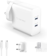 NABÍJAČKA SYNCWIRE 67 W 2 PORTY RÝCHLEHO NABÍJANIA USB-C NABÍJAČKA SYNCWIRE 67 W 2 PORTY RÝCHLEHO NABÍJANIA USB-C