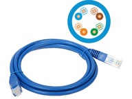 Internetový kábel 3m KKU5NIE3 x5 UTP kat.5e modrý Internetový kábel 3m KKU5NIE3 x5 UTP kat.5e modrý