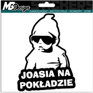 Samolepka JOASIA IN THE CAR AUTO 18x14 farba Samolepka JOASIA IN THE CAR AUTO 18x14 farba
