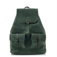 Pánsky kožený batoh Retro Green Belveder Z72 Pánsky kožený batoh Retro Green Belveder Z72