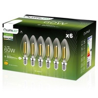 6x E14 LED žiarovka FILAMENT sviečka 7W LUMILED 4000 6x E14 LED žiarovka FILAMENT sviečka 7W LUMILED 4000