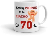 Hrnčekový darček 70. NARODENINY 70 ROKOV starý perník Hrnčekový darček 70. NARODENINY 70 ROKOV starý perník
