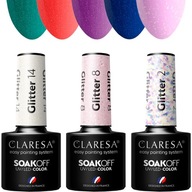 Lak na nechty s čiastočkami Claresa Glitter CHOICE 3x Color Lak na nechty s čiastočkami Claresa Glitter CHOICE 3x Color