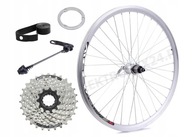 KOLESO 26'' ZADNÉ ALU QR objímka + kazeta SHI HG41 7-st. KOLESO 26'' ZADNÉ ALU QR objímka + kazeta SHI HG41 7-st.
