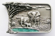 Africké slony savana pracka pracka opasok