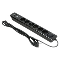 PREdlžovací NAPÁJACÍ PÁS 6 ZÁSUVEK 2x USB 3m PREdlžovací NAPÁJACÍ PÁS 6 ZÁSUVEK 2x USB 3m