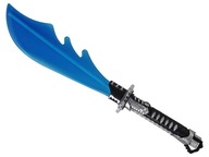 Žiarivá mačeta pre deti Modrá bojová zbraň na batérie