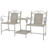 Kovová lavica s operadlom 161 x 58 cm Kovová lavica s operadlom 161 x 58 cm