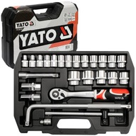 SADA ZÁSTRČNÝCH KĽÚČOV 1/2" S RÁČNOU 25 ks. YT-38741 YATO SADA ZÁSTRČNÝCH KĽÚČOV 1/2" S RÁČNOU 25 ks. YT-38741 YATO