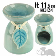 KERAMICKÝ KRB vonné oleje aromaterapeutické vosky - MODRÝ LIST KERAMICKÝ KRB vonné oleje aromaterapeutické vosky - MODRÝ LIST