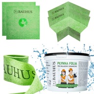 Hydroizolačná sada Tekutá fólia 4kg Tape Cuff Corner 2v1 Bauhus Hydroizolačná sada Tekutá fólia 4kg Tape Cuff Corner 2v1 Bauhus