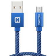 Rýchlonabíjací USB kábel microUSB 1,2 m SWISSTEN Rýchlonabíjací USB kábel microUSB 1,2 m SWISSTEN