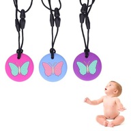 3PCS Terapeutické logopedické hryzátko Náhrdelník 3PCS Terapeutické logopedické hryzátko Náhrdelník
