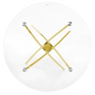 Okrúhly stôl 100 cm do jedálne Glamour RAYO Gold