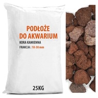 Červená sopečná láva AKVÁRIUM 1-3cm 25KG