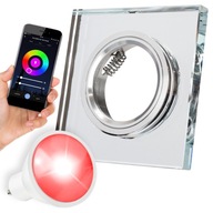 MINI SKLENENÉ LED SVIETIDLO PRE ZAVESENÉ STROPNÉ RGBW WIFI ŽIAROVKY MINI SKLENENÉ LED SVIETIDLO PRE ZAVESENÉ STROPNÉ RGBW WIFI ŽIAROVKY