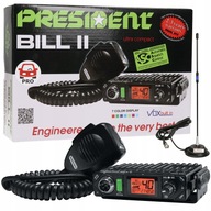 SET PREZIDENT RÁDIO CB BILL + ANTÉNA A6P AP9