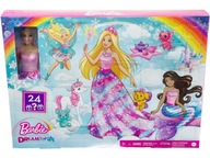 Adventný kalendár bábiky Barbie Dreamtopia HGM66