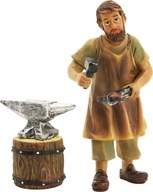 Kováč s nákovou, pre postavy vysoké 8-9 cm - K937-8