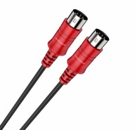 ROXTONE SMDC100L1 MIDI kábel 1 m čierny červený ROXTONE SMDC100L1 MIDI kábel 1 m čierny červený
