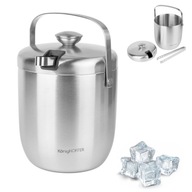 Silver ICE BUCKET nádoba na ľad + TONGERS Konighhoffer Oris 2,8l Silver ICE BUCKET nádoba na ľad + TONGERS Konighhoffer Oris 2,8l