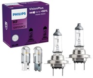 PHILIPS H7 ŽIAROVKA 55W +60 SVETLOV + W5W LED PHILIPS H7 ŽIAROVKA 55W +60 SVETLOV + W5W LED