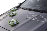 KRÁSNA rustikálna dekorácia na auto SVADBA 059 KRÁSNA rustikálna dekorácia na auto SVADBA 059