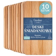 Sada dosiek na krájanie a servírovanie riadu, snackov, raňajkovej dosky, 10 ks Sada dosiek na krájanie a servírovanie riadu, snackov, raňajkovej dosky, 10 ks