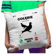 Funny Pillow Holuby volajú chovateľa holubov Funny Pillow Holuby volajú chovateľa holubov
