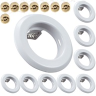 8x SET MALÁ LED LAMPA BIELA STROPNÁ LAMPA, KOVOVÝ KRUH + ZÁSUVKA GU10 8x SET MALÁ LED LAMPA BIELA STROPNÁ LAMPA, KOVOVÝ KRUH + ZÁSUVKA GU10