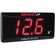 Elektronický voltmeter Koso slim, červený Elektronický voltmeter Koso slim, červený