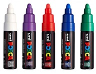 Popisovač POSCA PC-7M s plagátovou farbou SET 5 farieb