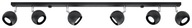 Stropné svietidlo OCULARE 6L Black GU10 LED SL.0448 SOLLUX Stropné svietidlo OCULARE 6L Black GU10 LED SL.0448 SOLLUX