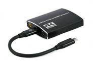 USB-C na 2xHDMI 4Kx2K audio adaptér